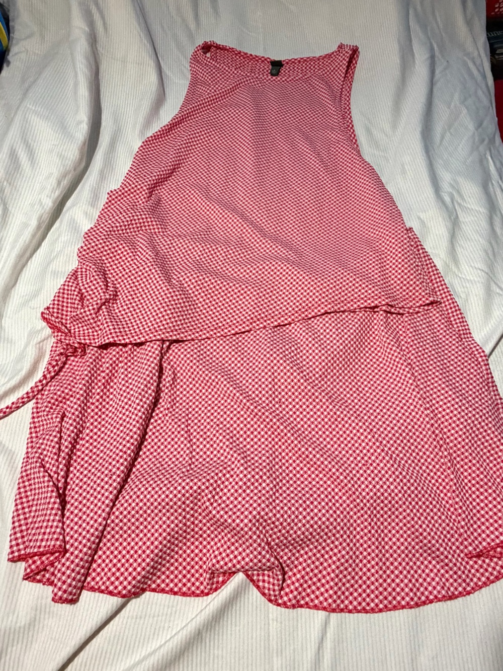 Two Piece Red Gingham matching set